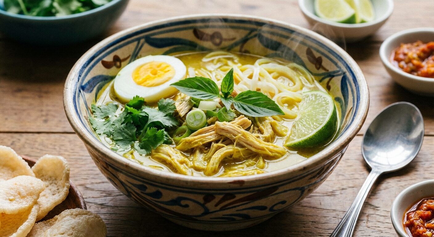 Soto Ayam: Indonesiens beliebte Hühnersuppe