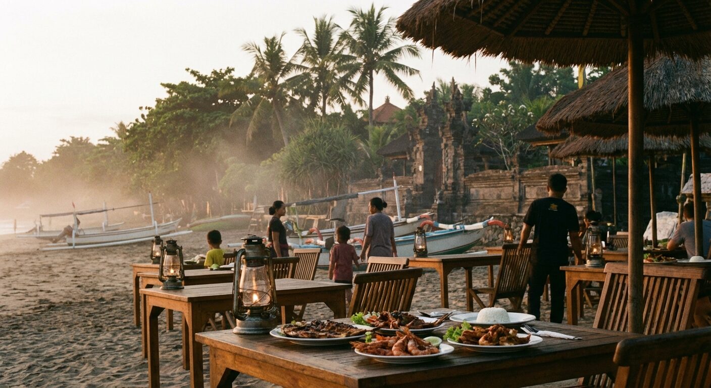 Jimbaran Beach: Romantik & Fischrestaurants